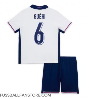 England Marc Guehi #6 Replik Heimtrikot Kinder EM 2024 Kurzarm (+ Kurze Hosen)